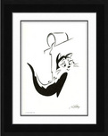 Pepe Le Pew Artwork by Chuck Jones Chuck Jones Animation Art Le Mew - Kitty